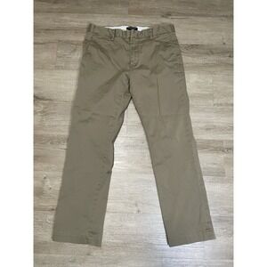 Banana Republic Aiden Chino Pants Mens Size 32x28 Khaki Beige Cotton Blend